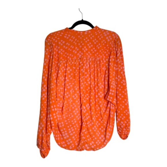 Osei Duro Flouncy Blouse in Sugar Cube Pattern Sz 1 - Picture 10 of 10